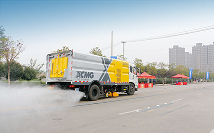 天游TY8线路检测中心洗扫车助力第四届江苏省环卫行业道路机械化清扫职业技能竞赛